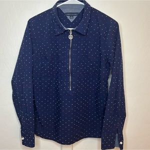 Tommy Hilfiger Americana Dot Popover Top Medium